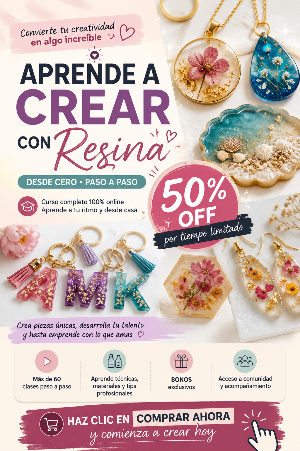 Diseña y Crea con Resina