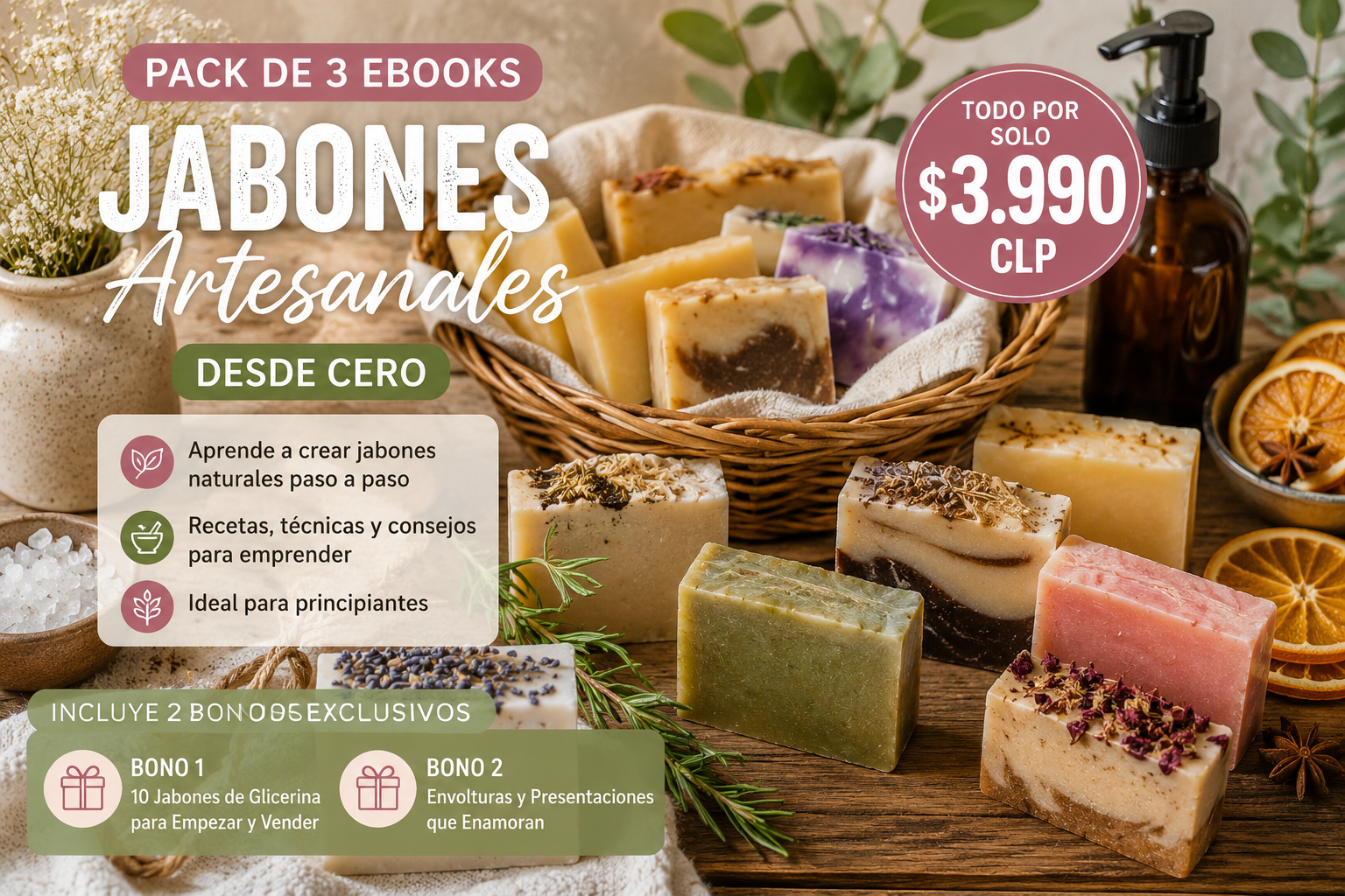 El Método Jabón Natural + 2 Bonos 🎁